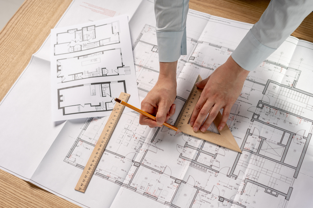 High Angle Above Top View Cropped Concentrated Focused Clever Intelligent