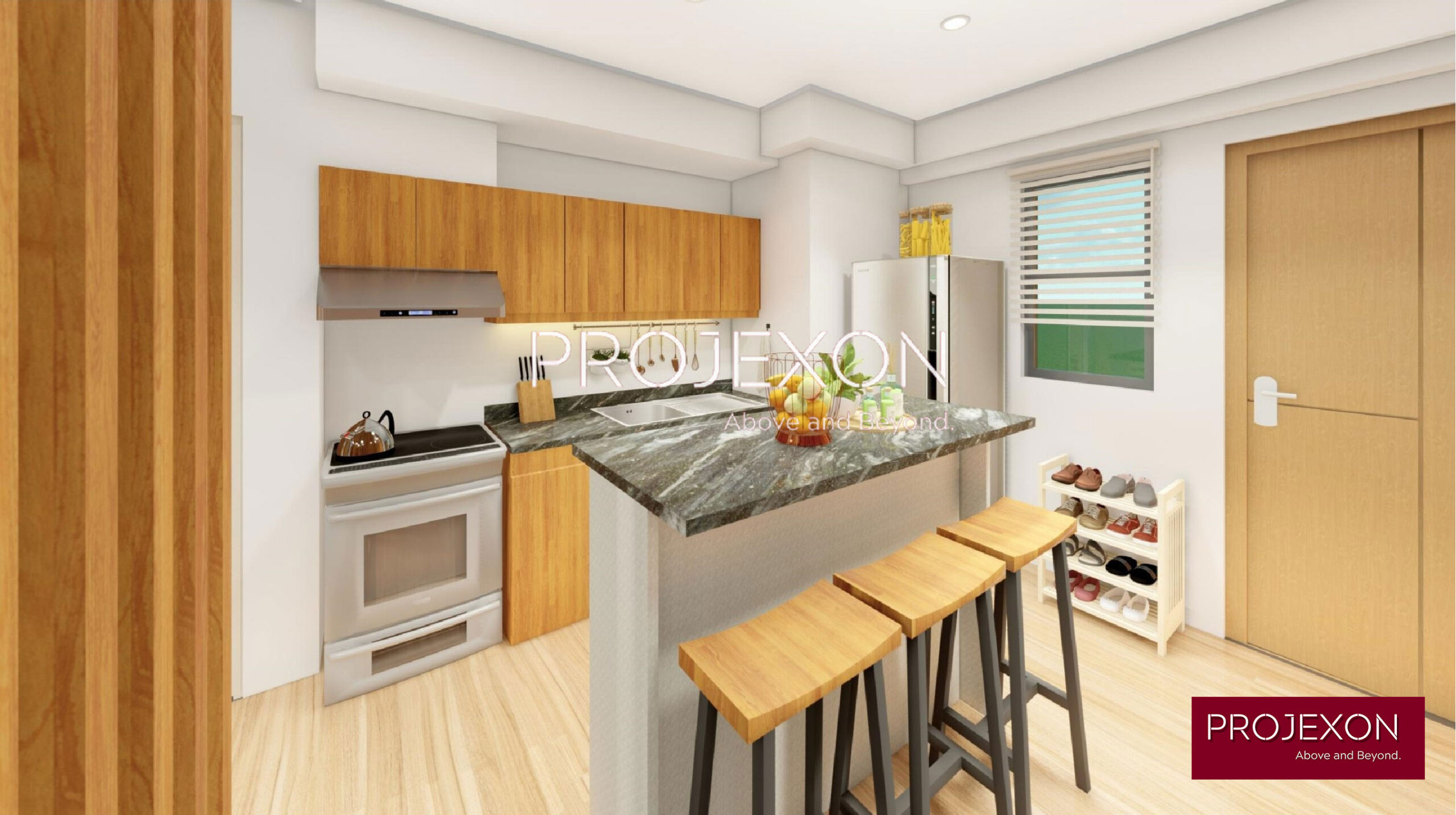 Two Bedroom-Condominium Unit Projexon inc. - kitchen 2